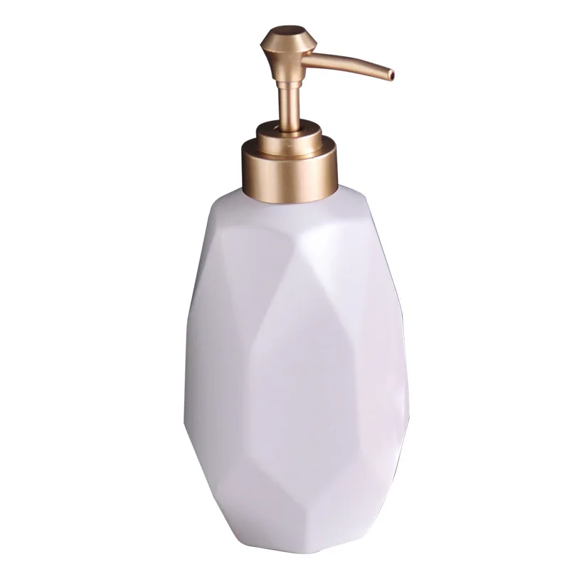 Nordic Light, Роскошная керамическая бутылка для лосьона, Симпатичный контейнер для дезинфицирующего средства для рук в форме ромба, Дозатор мыла, Аксессуар для ванной комнаты
