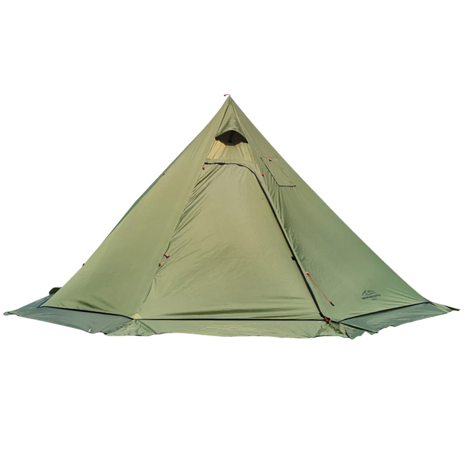 Палатка для кемпинга на 2 человека, Непромокаемая Пирамидальная палатка, Сверхлегкая уличная палатка-вигвам с домкратом для печки для пикника, пеших прогулок