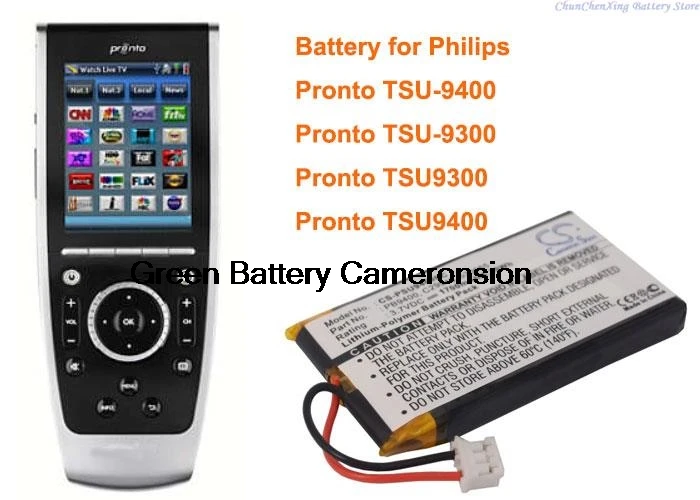 Аккумулятор емкостью 1700 мАч для Philips Pronto TSU9300, TSU-9300, TSU9400, TSU-9400