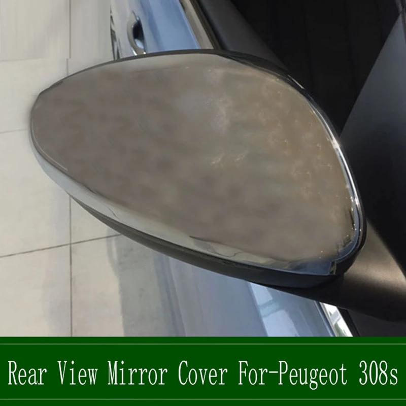 2шт Крышка зеркала заднего вида автомобиля, дверные крышки зеркал заднего вида, корпус зеркала заднего вида для-Peugeot 308S
