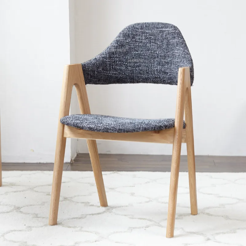 Современные обеденные стулья из массива дерева, спинка, повседневное кресло для кафе, легкие обеденные стулья в скандинавском стиле, Роскошная мебель для переговоров и спальни