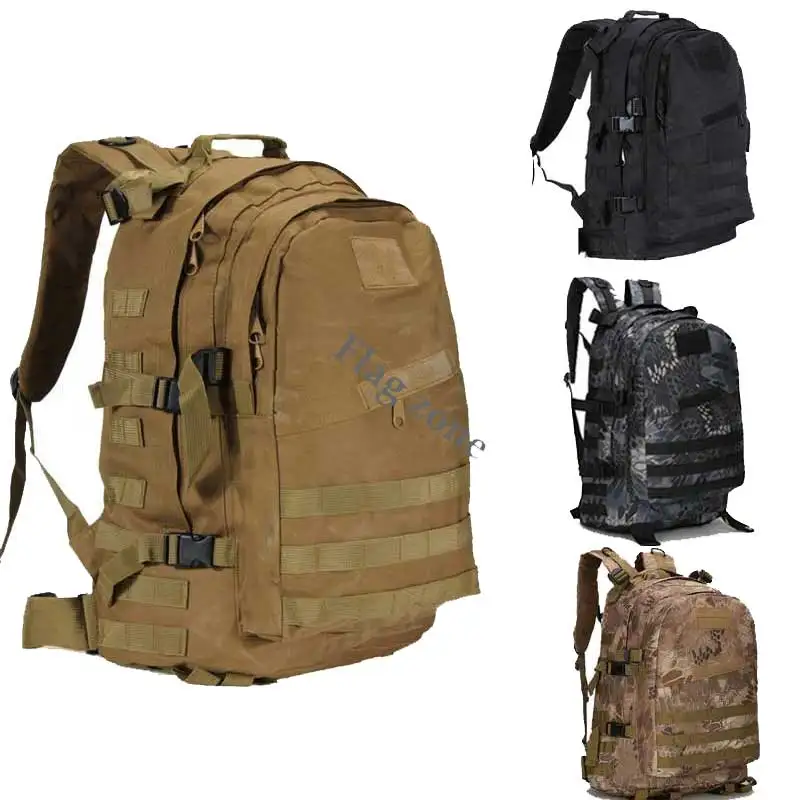 Тактические рюкзаки Molle, 40-литровые нейлоновые армейские Страйкбольные Штурмовые Камуфляжные Походные сумки, Рюкзак для альпинизма на открытом воздухе, Охотничий рюкзак