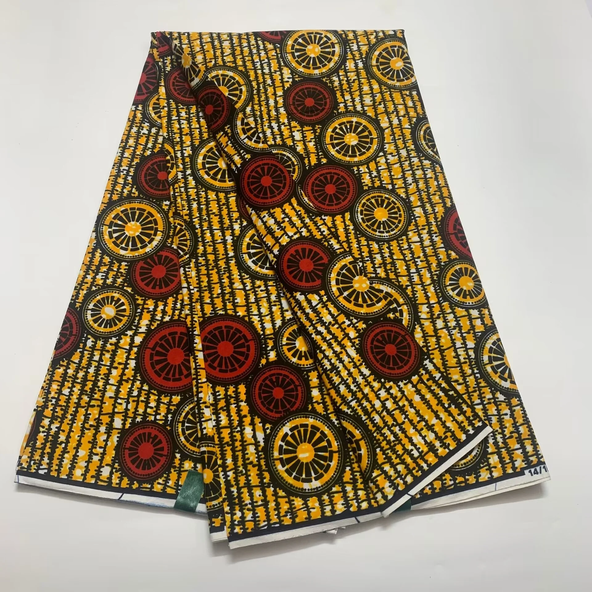 Новая Гарантированная Настоящая Африканская Восковая Ткань Из Высококачественного Мягкого Хлопка Pagne Ankara Wax Batik Швейная Ткань Для Свадебного Платья