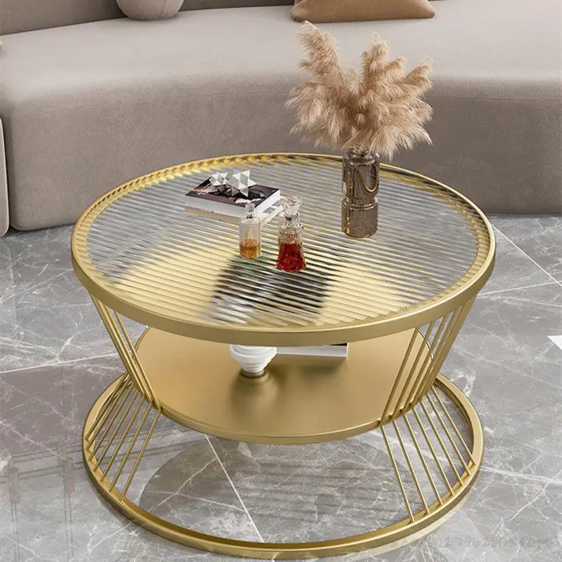 Скандинавский чайный столик в гостиной, простая маленькая квартира, креативный круглый светильник, роскошное чистое красное художественное стекло
