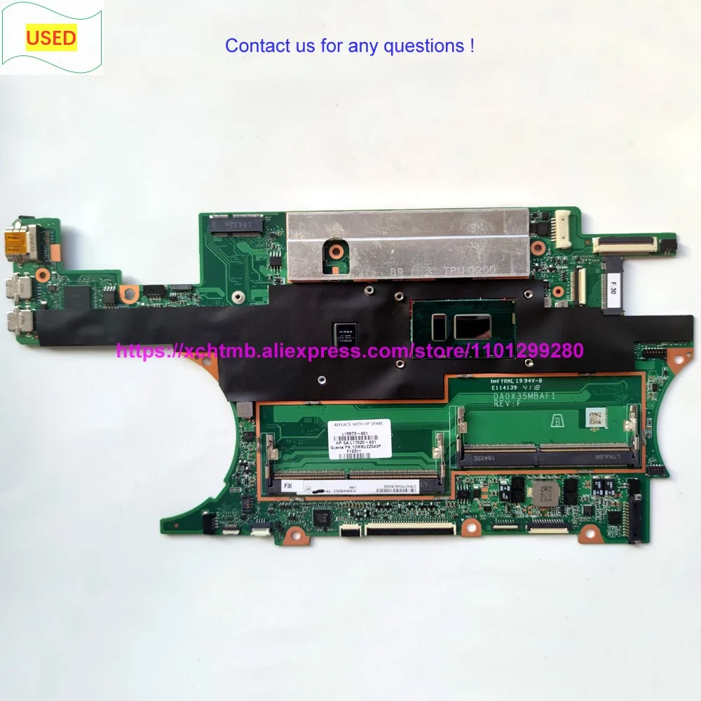 Используется L15573-001 i7-8550U CPU MX150/2GB GPU для материнской платы ноутбука HP SPECTRE X360 CONV серии 15-CH DA0X35MBAF1 L15573-601