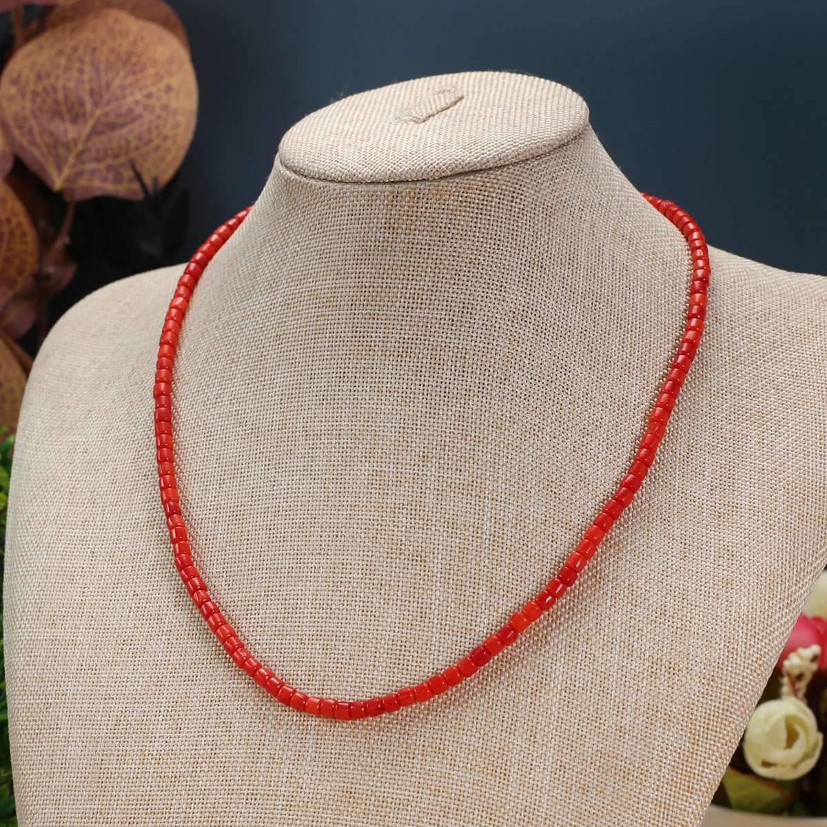 3 мм Натуральные коралловые бусины, расшитые бисером красные Распорные бусины для изготовления ювелирных изделий, аксессуары для браслетов и ожерелий 