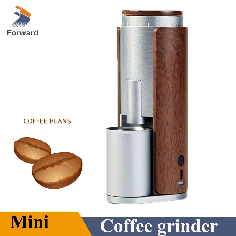 Электрическая кофемолка для кофейных зерен Type-C с зарядкой, мини-кофемолка для специй эспрессо, кофемолка для капельного кофе