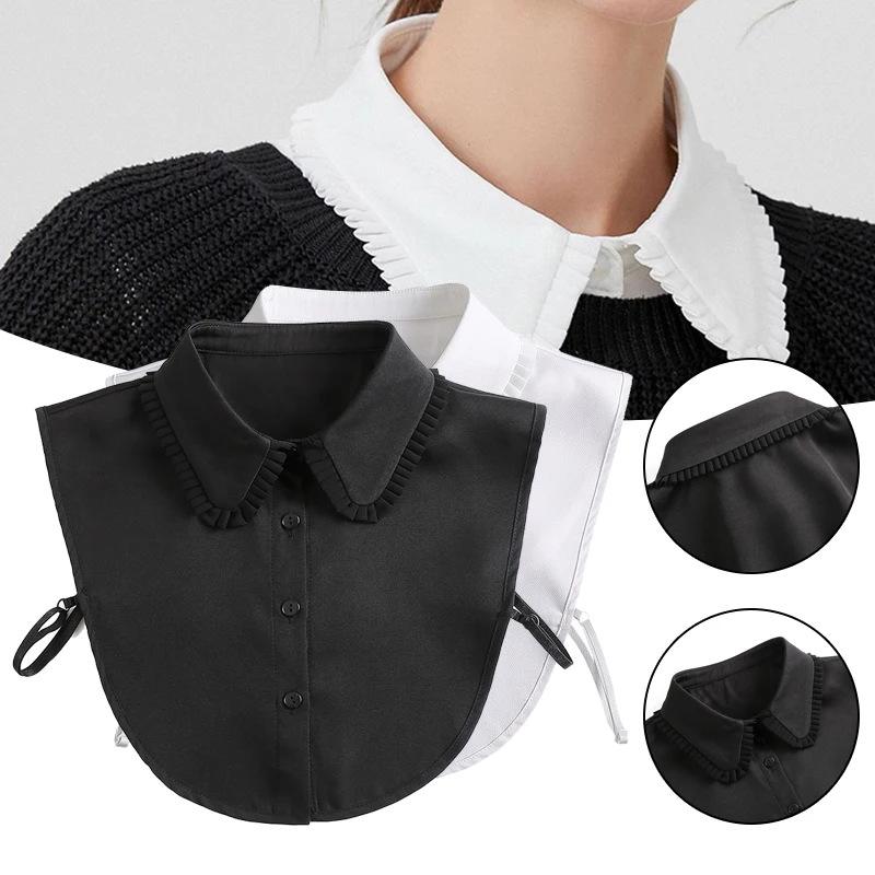 Стильная съемная полупальто-полупрозрачная блузка с искусственным воротником из сетчатой пряжи Elegant для женщин d88