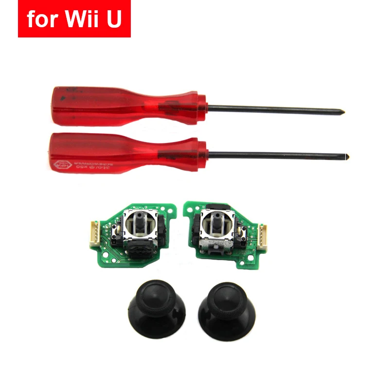Аналоговый джойстик, деталь для ремонта джойстика, модуль датчика с печатной платой для Nintendo Wii U, геймпад, комплект для ремонта контроллера WiiU Pad.