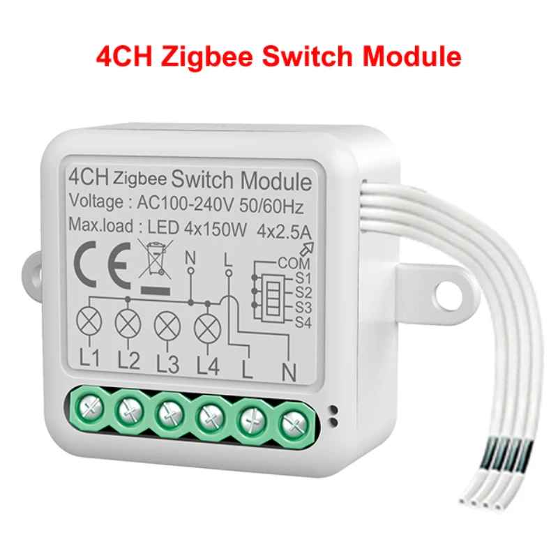Zigbee Smart Switch 1 Банда 2/3/4 Банд Выключатель Настенного Светильника Беспроводной Пульт Дистанционного Управления Вкл Выкл Переключатель Zigbee Smart Life Home Security