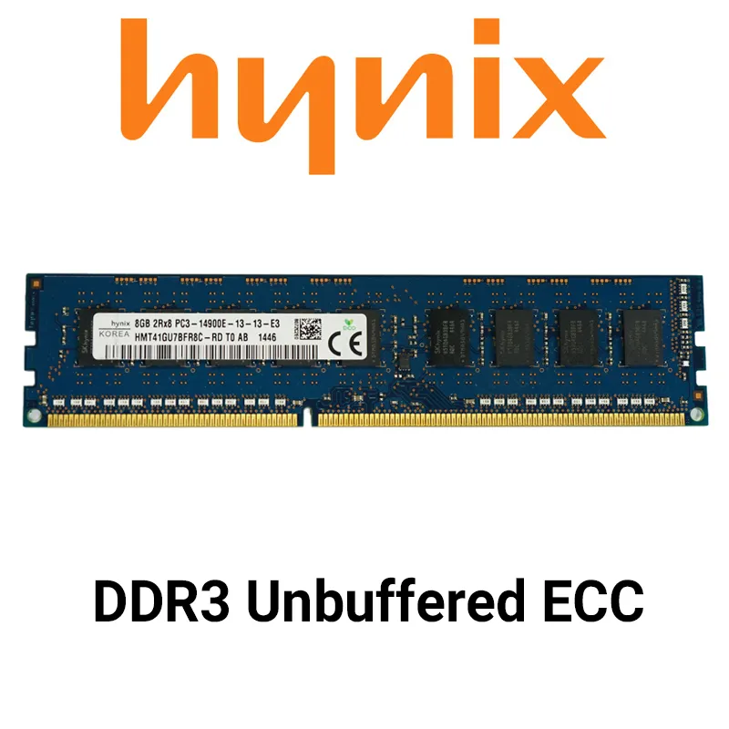 Hynix 8GB 4GB Небуферизованный ECC DDR3 PC3 10600E 12800E 14900E 1600MHZ 1333MHz 1866MHz Серверная Настольная память UDIMM RAM