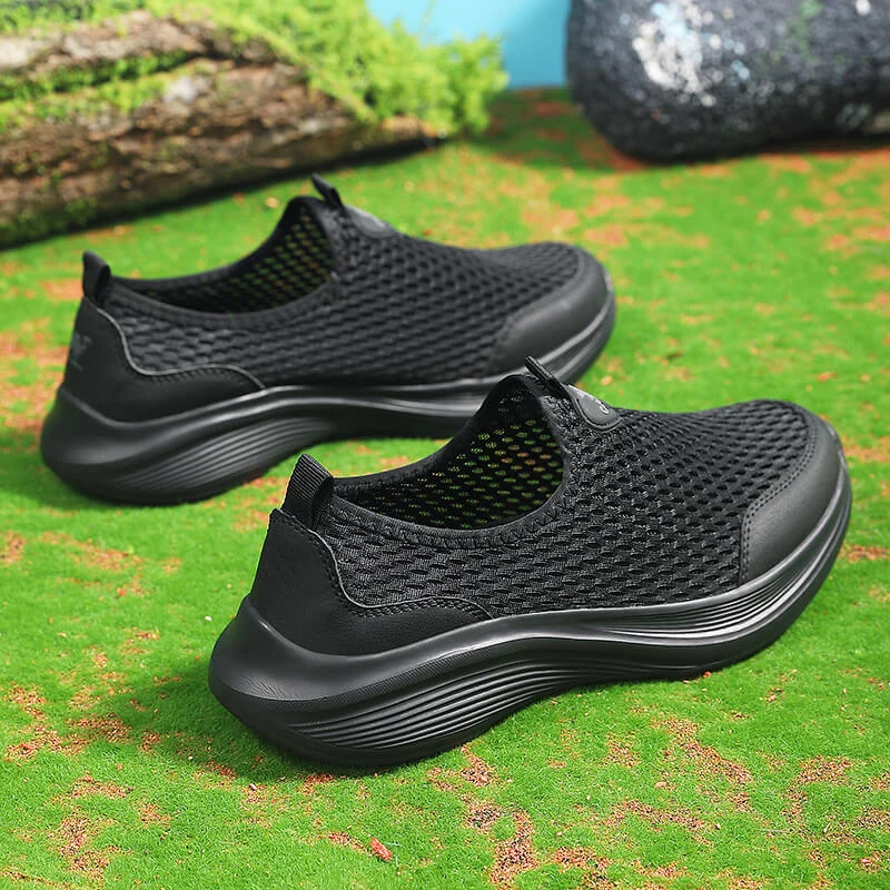 Спортивная обувь Тонкая модель одиночной обуви Легкая Обувь из сетчатой ткани на одну ногу Мужская обувь Летняя дышащая обувь С сетчатой поверхностью