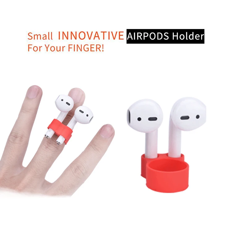 Для Apple Holder, Защелкивающийся на пальцах, чехол для наушников Air Pods, защита от потери клипсы, вкладыши для наушников, силиконовый аксессуар