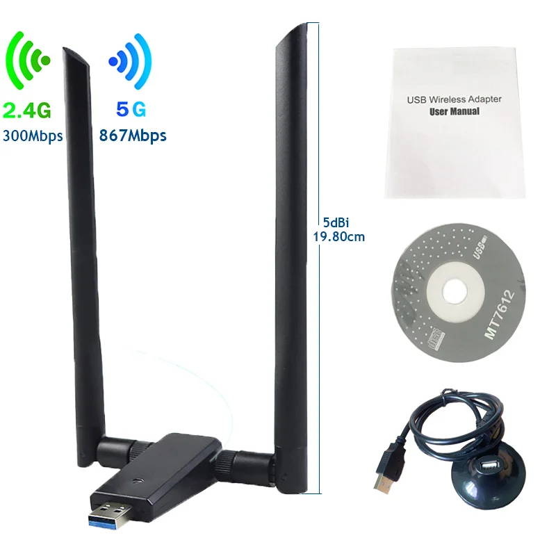 OEM новый продукт wifi direct nano usb адаптер 2,4 ГГц /5 ГГц переменного тока 1200 Мбит / с интерфейс usb 3.0 wifi ключ