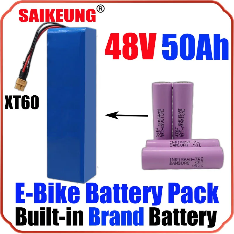 48v 20ah Аккумуляторная Батарея Batteria Batteria для Электрического Велосипеда 48v Ebike 30ah 500w 1000w Akku 40ah 1500w Bateria Para 50ah 2000w