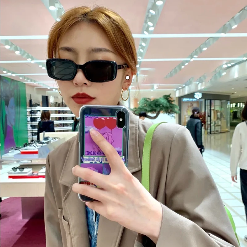 Yuumi Linda Солнцезащитные Очки Для Женщин Мужские Черные Очки Cat eye MGlasses Spy Fashion Негабаритный Роскошный Дизайнерский Бренд Jennie Korea