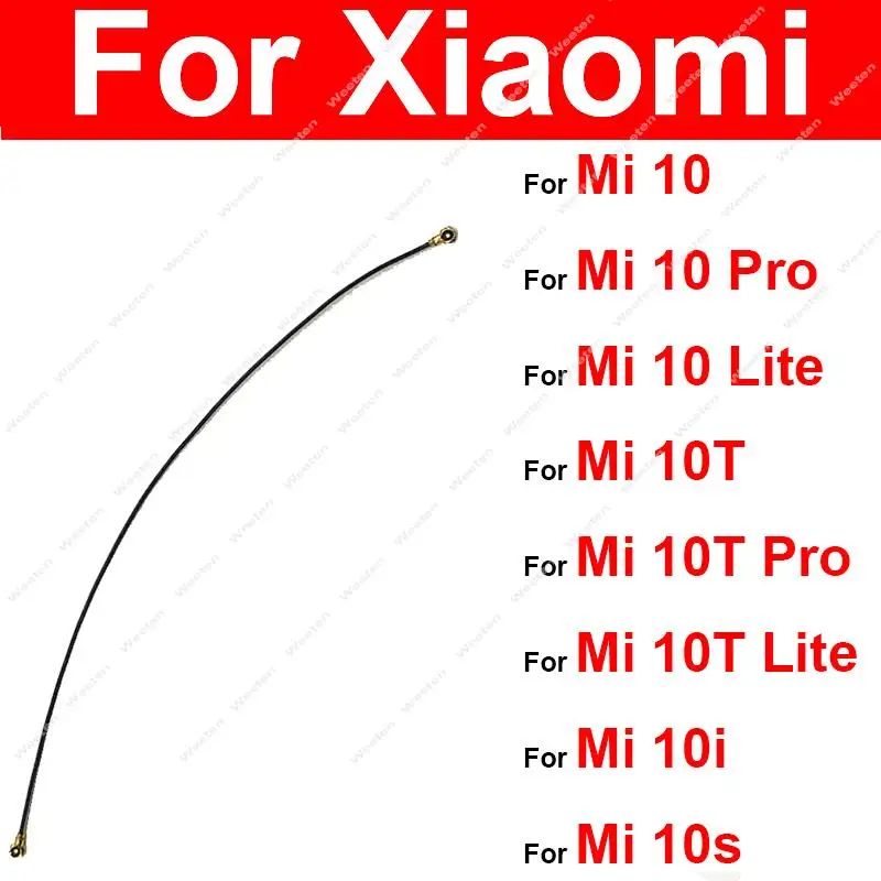 Гибкий кабель антенны Wi-Fi для Xiaomi Mi 10 10T Pro Lite 10i 10s, Антенный провод, Гибкая лента, Запасные части