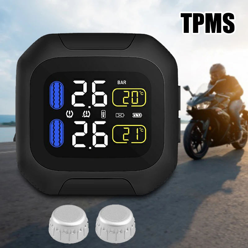 Система контроля давления в шинах мотоцикла TPMS с 2 датчиками для мотоцикла M3-WF C66