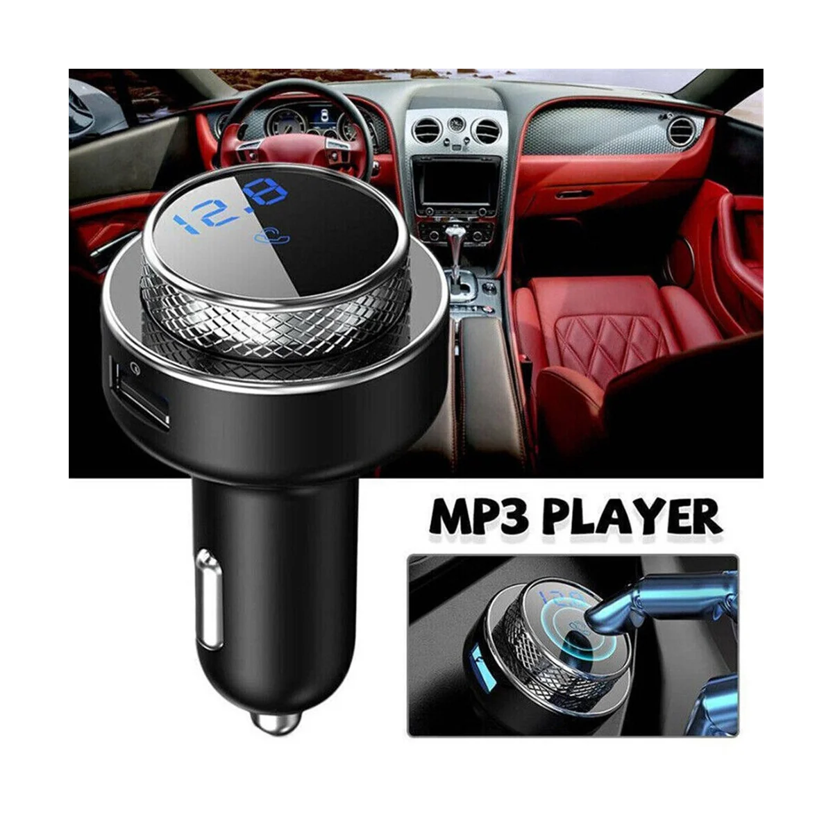 Автомобильный Bluetooth-mp3-плеер GC16, Fm-передатчик, автомобильный комплект