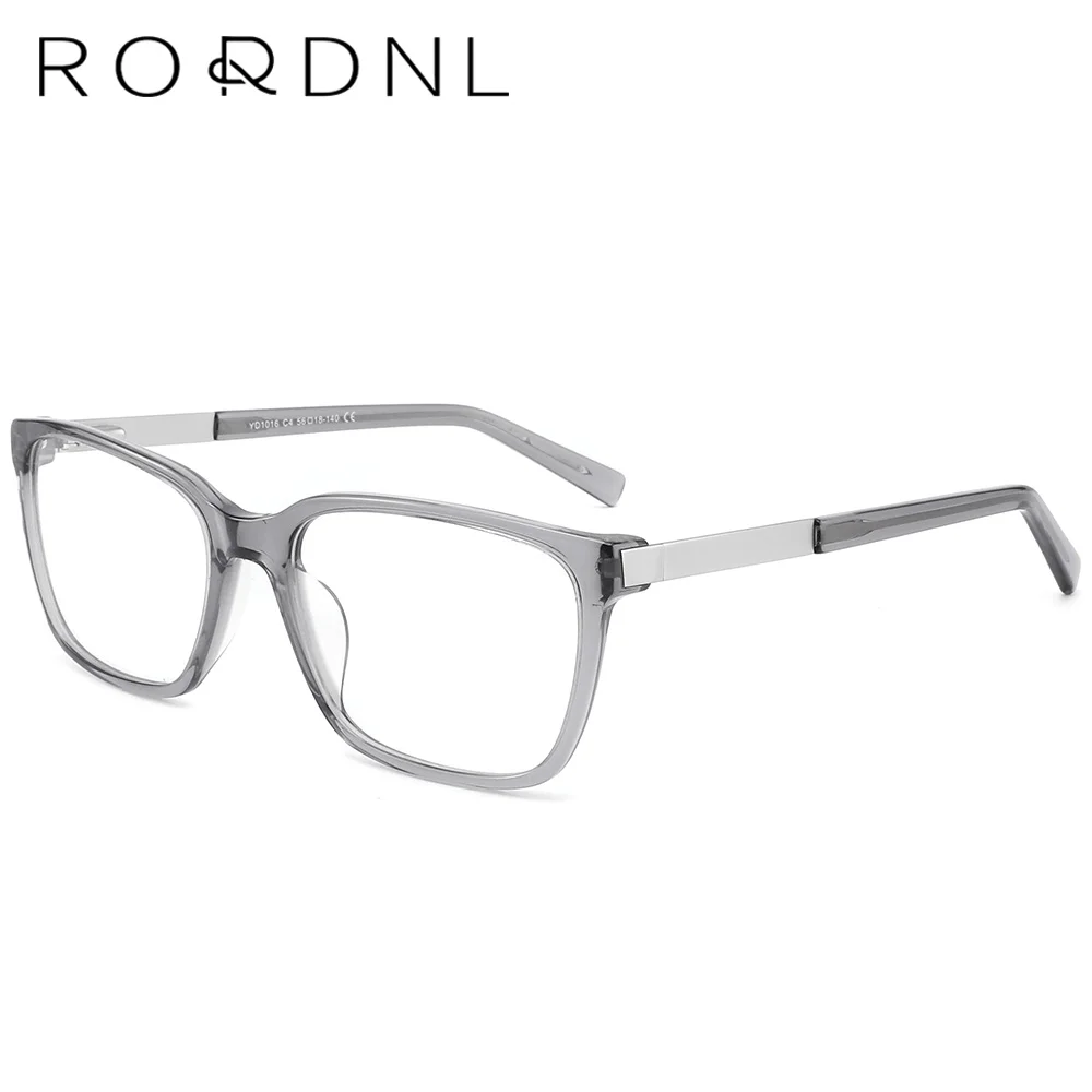Оптовые очки для близорукости в квадратной оправе для мужчин, мужские очки по рецепту, Ацетатные Брендовые Модные очки, Оптические очки