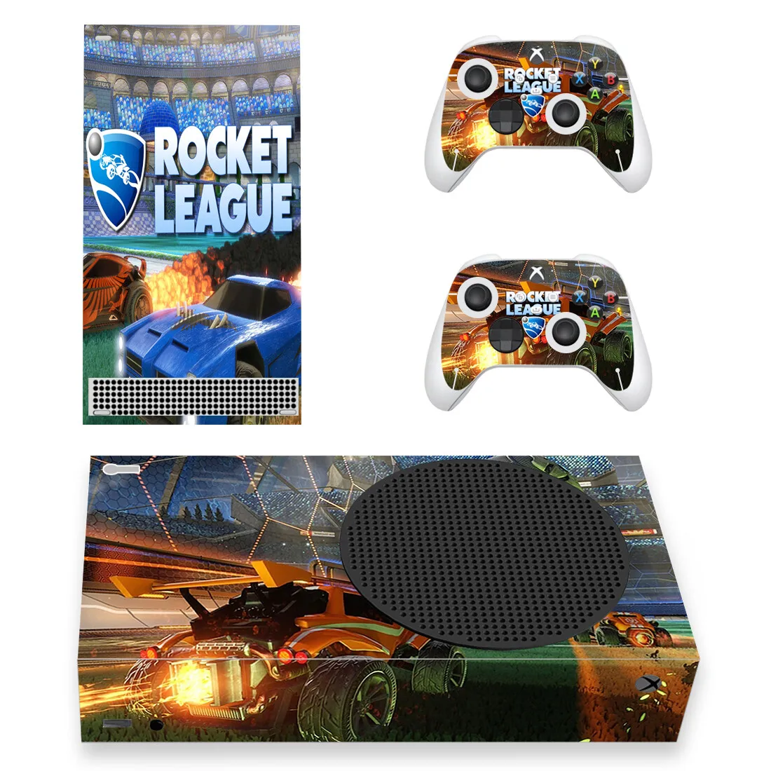 Наклейка Rocket League Skin для консоли Xbox Series S и контроллеров Виниловая наклейка Slim Skin для Xbox Series