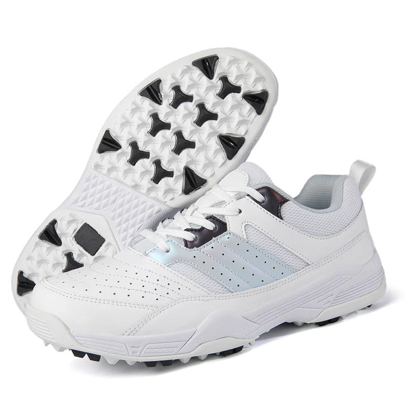 Мужская профессиональная обувь для гольфа Брендовые уличные кроссовки для тренировок по гольфу, белые синие кроссовки для гольфа 36-46 размеров
