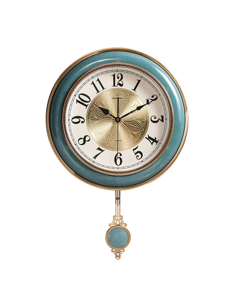 Американские Большие Настенные Часы Гостиная Металлические Роскошные Часы С Маятником Настенный Домашний Декор Креативные Часы Home Secret Stash Reloj SC485