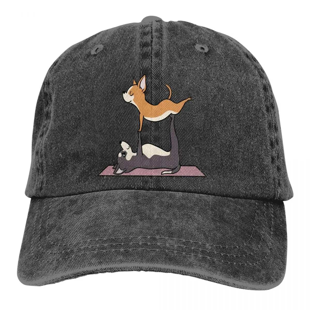 Выстиранная мужская бейсболка Acroyoga Trucker Snapback Caps, папина шляпа для гольфа млекопитающих чихуахуа