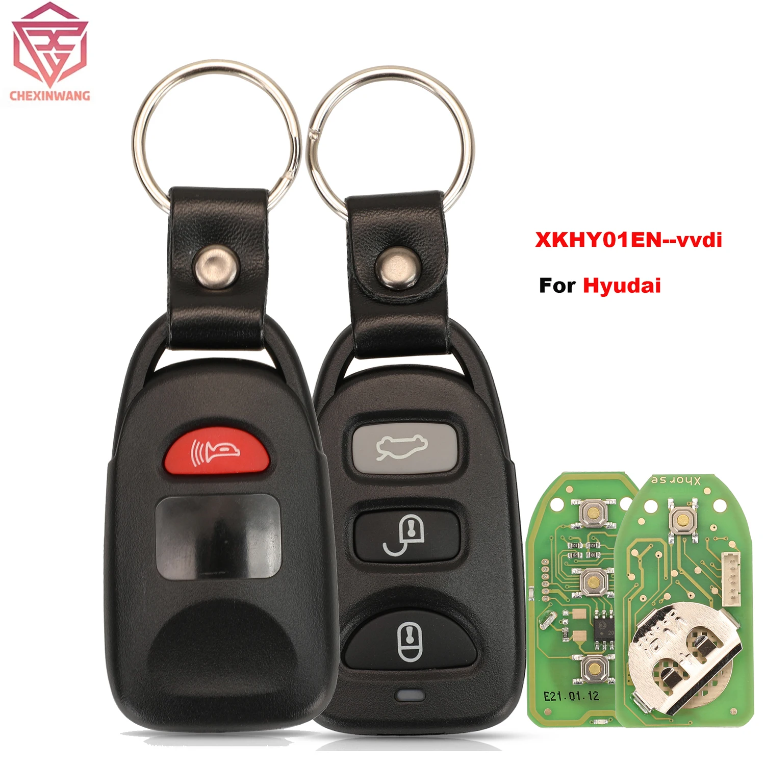 Xhorse XKHY01EN Универсальный Провод VVDI Дистанционный Автомобильный Ключ Для Hyundai 3 + 1 Кнопки Английская Версия VVDI 4 Кнопки