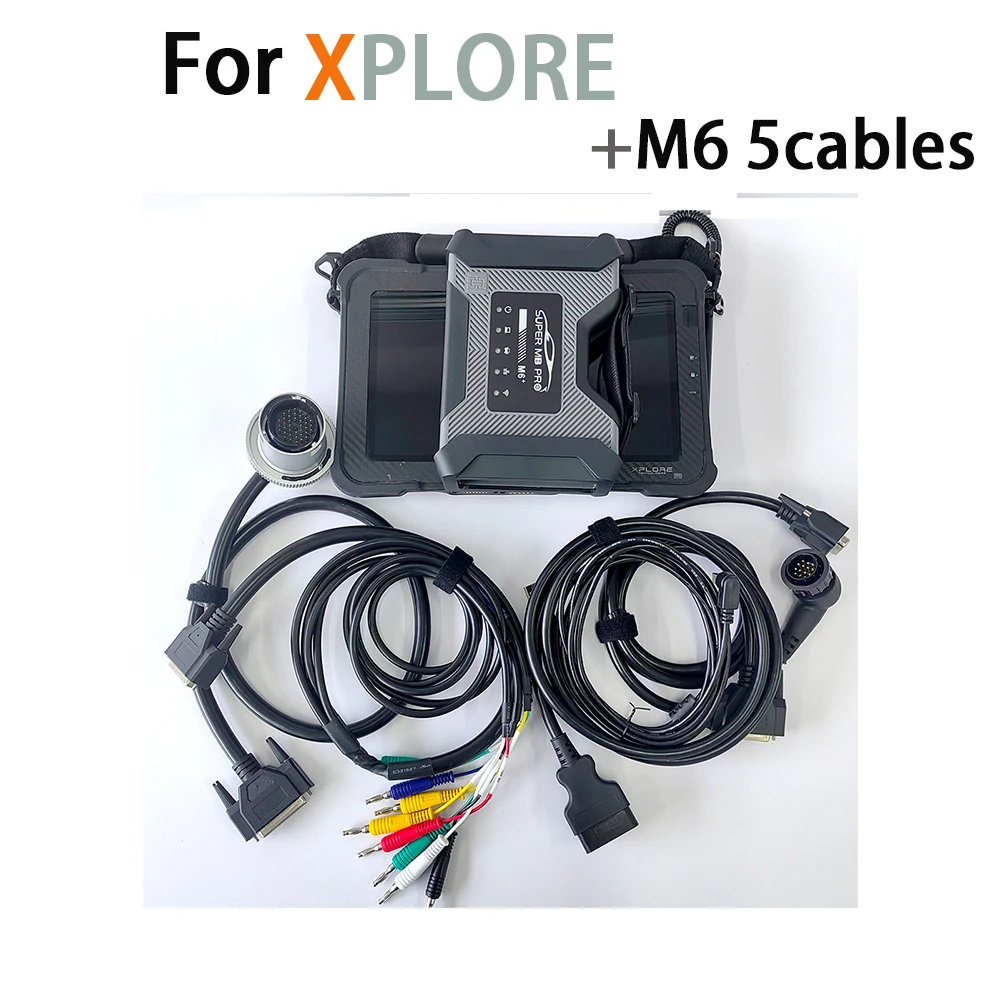 Для планшетного ПК XPLORE SUPER MB PRO M6 + Инструмент беспроводной диагностики Star с мультиплексором + Lan + OBD2 16pin Основной тест с SSD