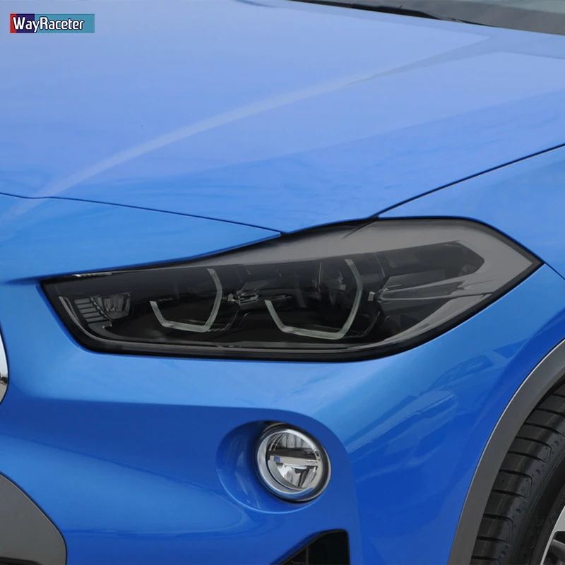 2 шт. Защитная пленка для автомобильных фар, Прозрачная черная наклейка из ТПУ для BMW X2 F39 2017-Настоящие аксессуары