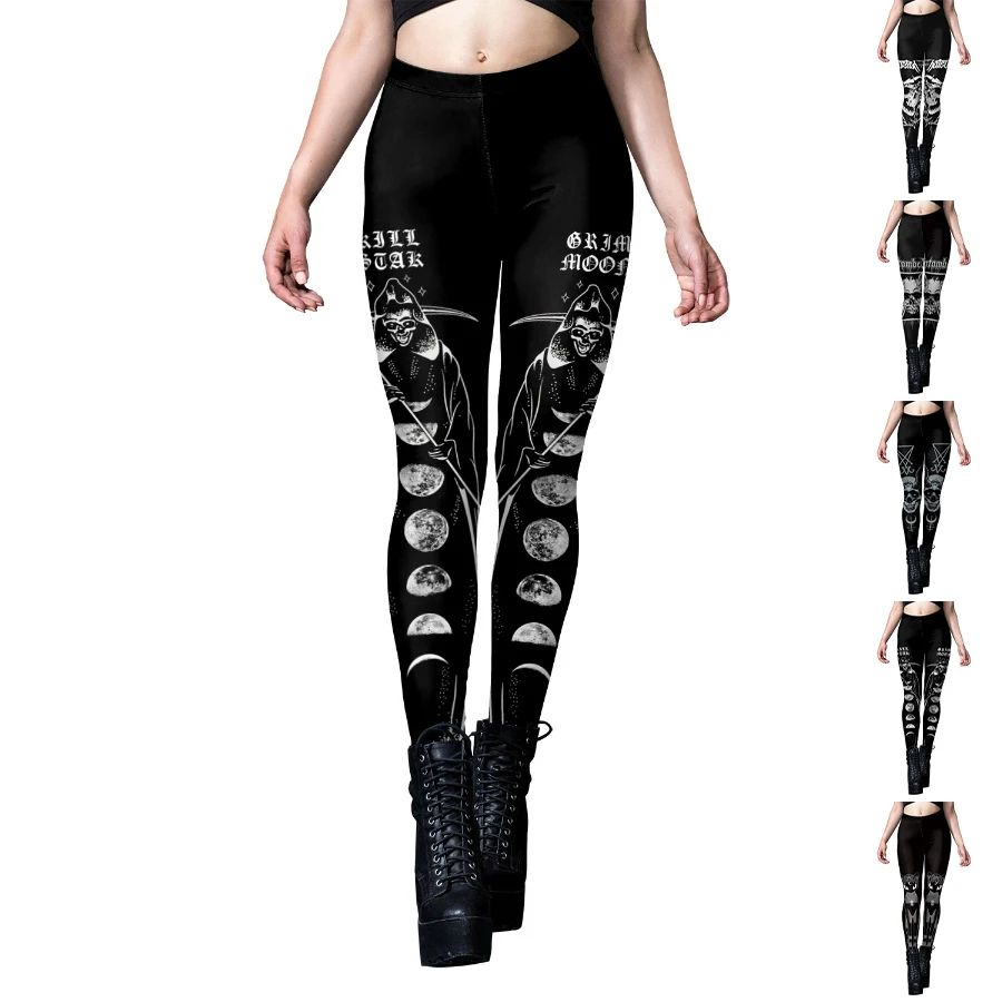 Женские базовые брюки для йоги с портретным принтом, эластичные леггинсы для йоги, одежда для бега в тренажерном зале, Быстросохнущие узкие брюки XS-8XL