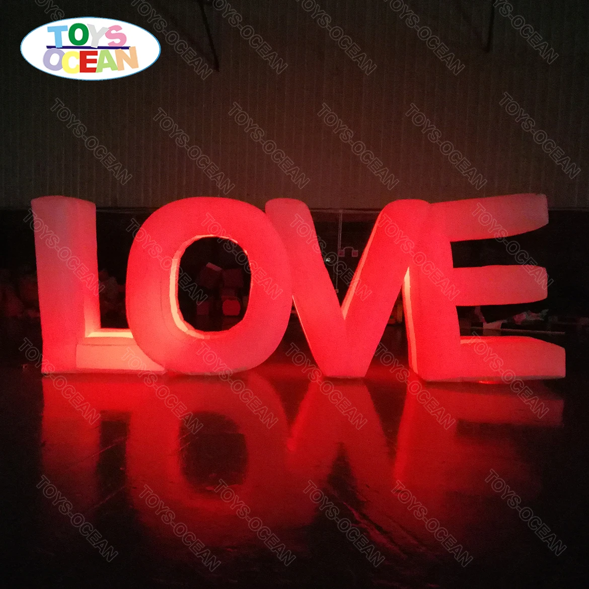 Надувные буквы для наружной рекламы со светодиодным логотипом магазина