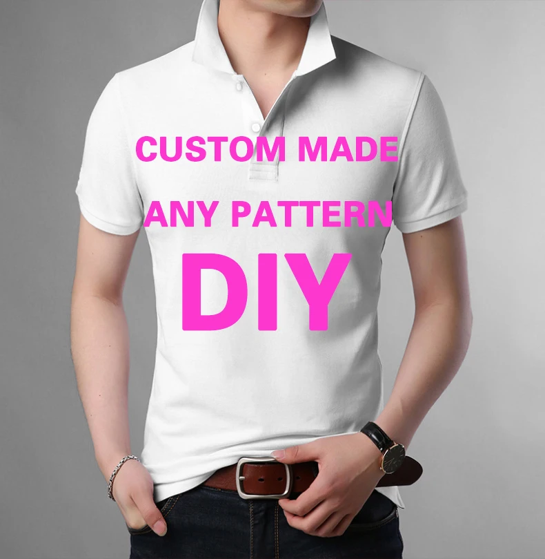 Tessffel NewFashion DIY VIP Link Custom Design Pattern На заказ 3DPrint Летние Повседневные Рубашки Поло Harajuku Прямая Доставка X