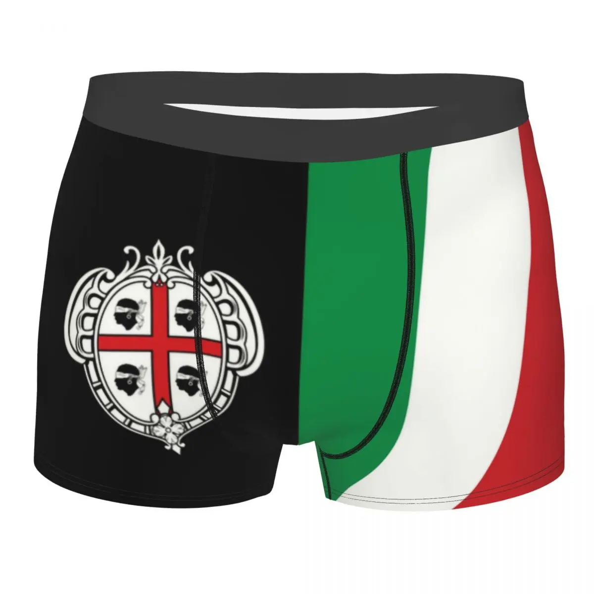 Сексуальный герб Сардинии с итальянским флагом, Комбинированные Боксеры, Шорты, трусы, мужские дышащие трусы, нижнее белье