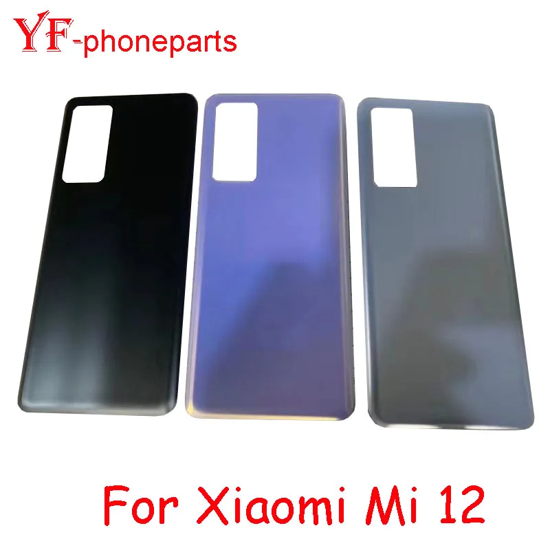 Для Xiaomi Mi 12 Задняя крышка батарейного отсека Задняя панель двери Корпус корпуса Запасные части