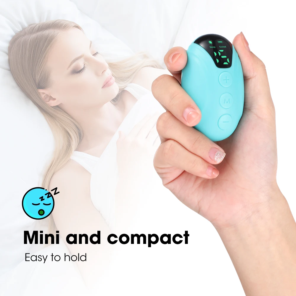 Ручное Снотворное Устройство Физический Гипноз При Бессоннице Для Спящих Мужчин И Женщин Smart Sleeper EMS Импульсная Стимуляция USB Зарядка