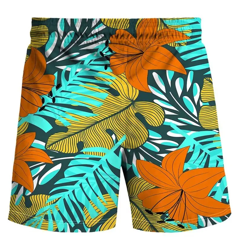 Летние брюки с 3D пейзажем и рыбками, спортивные пляжные брюки с анимационной печатью, быстросохнущие мужские брюки для серфинга, брюки для фитнеса 2023