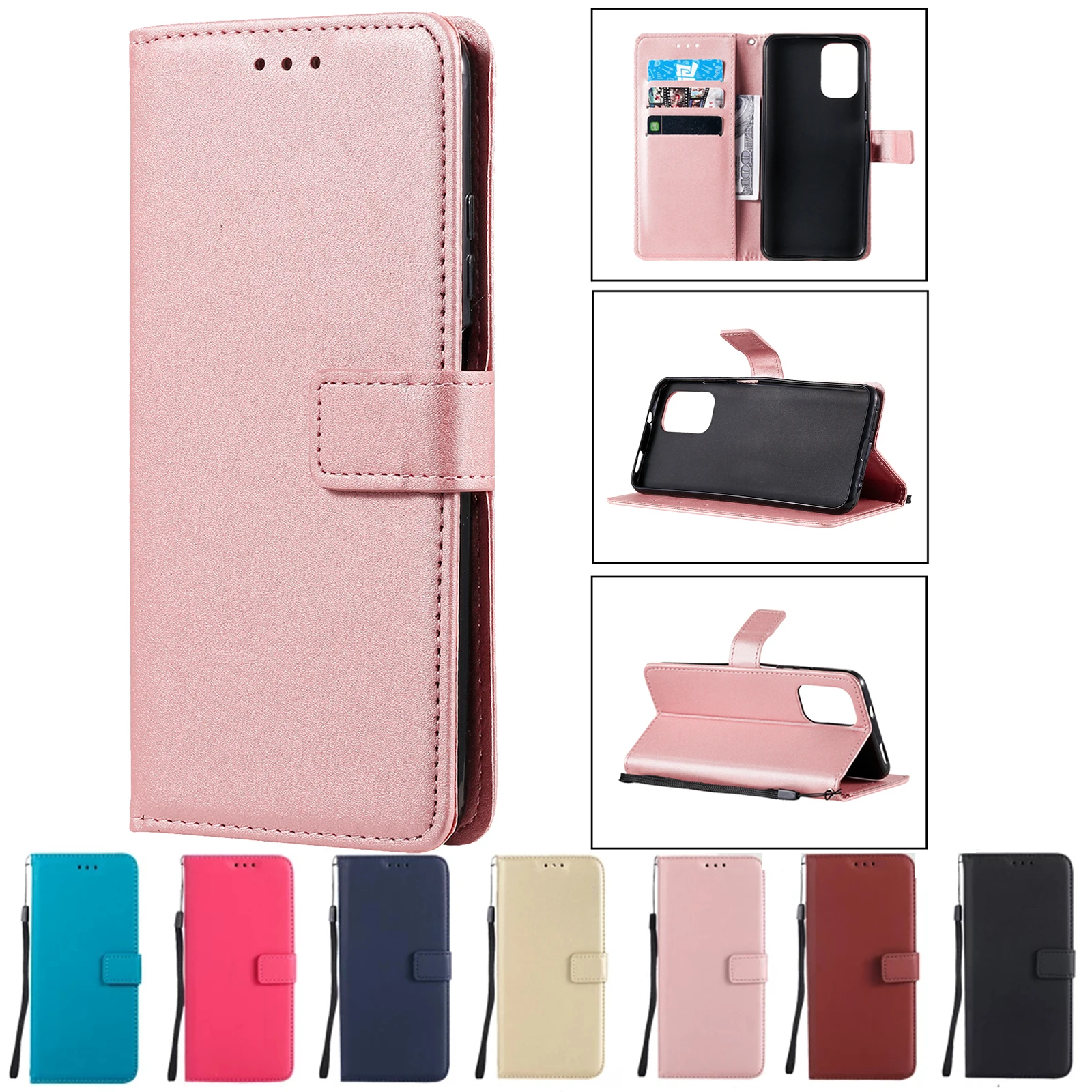 Кожаный Чехол-бумажник с Откидной Крышкой Для Xiaomi Redmi Note 10 9 8 7 6 5 Pro 4X9T 8T 9A 9C 8A 7A 6A Poco M3 X3 NFC-Подставка Funda Protect Cover