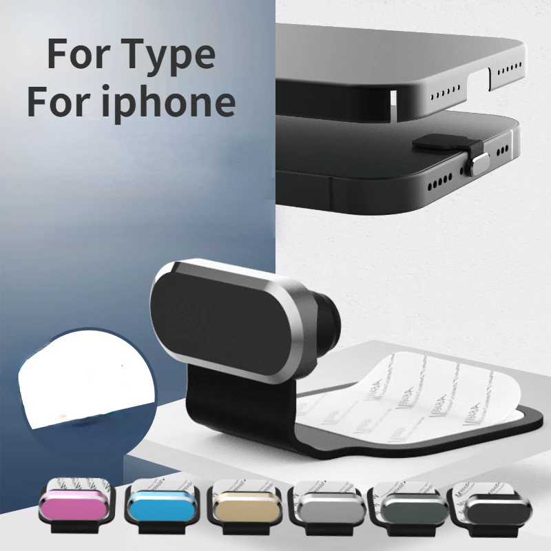 5 цветов Пылезащитный штекер для мобильного телефона Type C, порт для зарядки, пылезащитный штекер, силиконовая пылезащитная заглушка для iphone Samsung Huawei