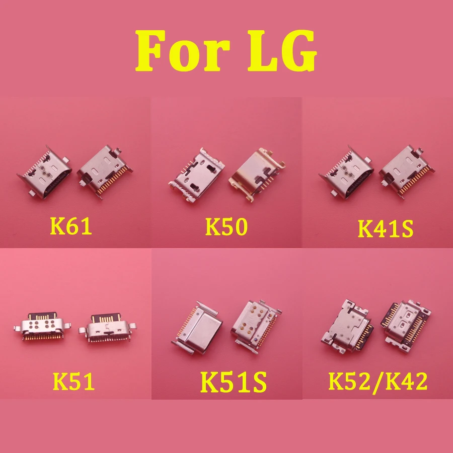 10 шт./Лот, Для LG K41S K51 K51S K52 K42 K61 K50 Разъем Micro USB Разъем для Зарядки Порт Зарядного Устройства Разъем Док-станции
