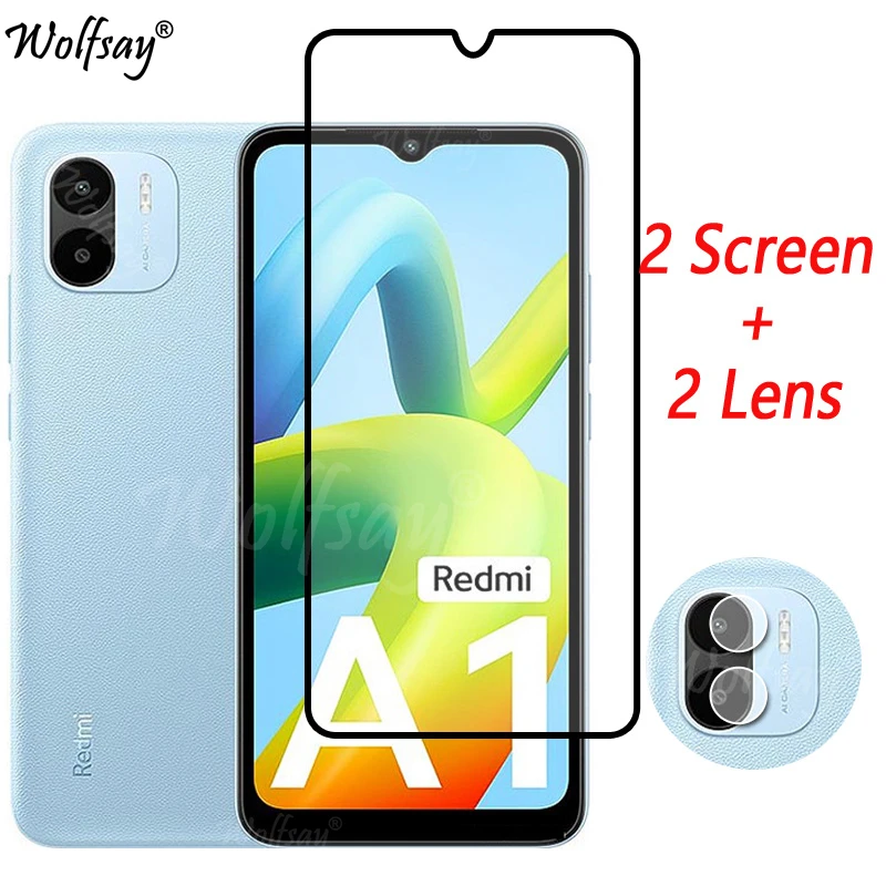 Полное покрытие Цельный Клей Закаленное Стекло Для Xiaomi Redmi A2 Протектор Экрана Для Redmi A2 A1 Плюс Стекло Камеры Для Redmi A2 Стекло