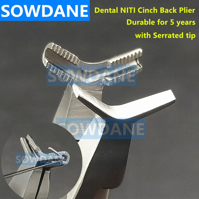 1 штука Стоматологической Ортодонтической Язычной Проволоки NiTi Cinch Back Plier Ortho Forcep Instrument Инструмент макс. для Автоклавирования 0,7 мм