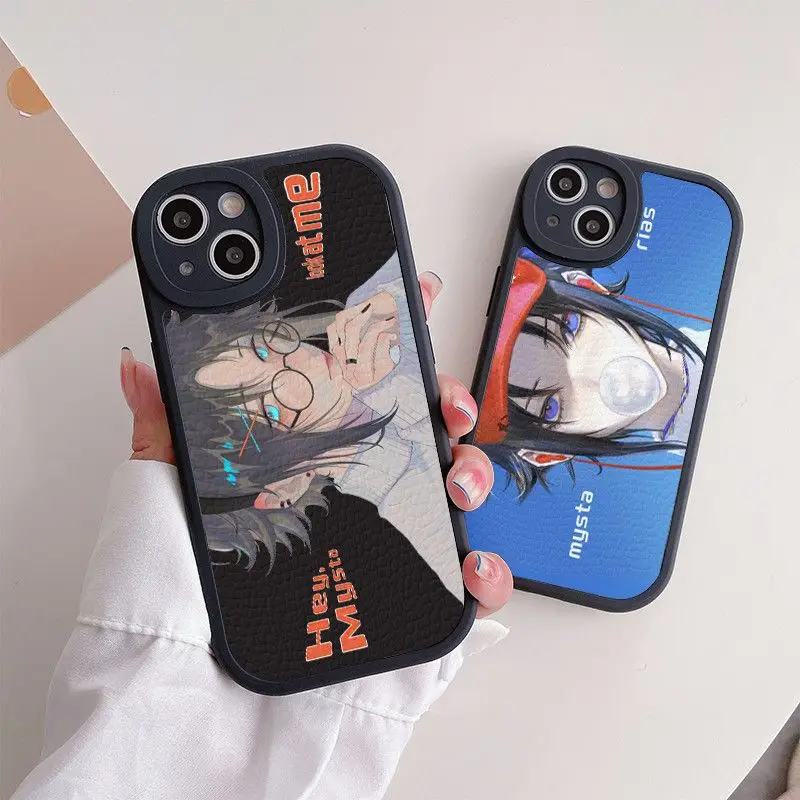 Luxiem для чехла для телефона Anime Mysta Rias для iPhone X 11 12 13 Pro Max с мультяшной печатью, защитная крышка с полным объективом, аксессуары в подарок