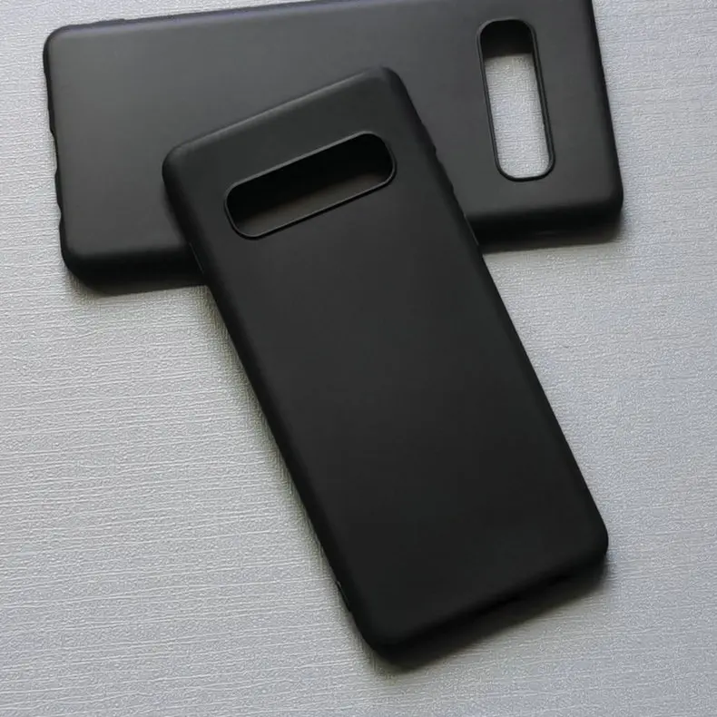 Роскошный оригинальный противоударный матовый чехол Samsung Galaxy S10 S10Plus, мягкая задняя крышка из ТПУ, силиконовая защитная оболочка для телефона