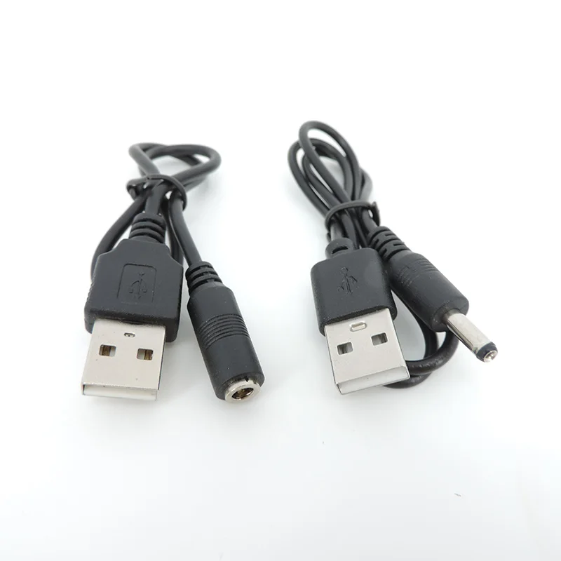 Штекер USB A 2.0 к разъему питания постоянного тока 1,35 x 3,5 мм, кабель-удлинитель постоянного тока, шнур для зарядки 
