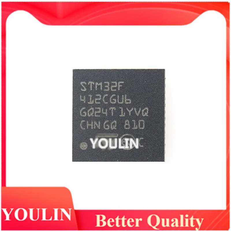 Оригинальный STM32F412CGU6 STM32F412 32 QFN-48-битный микроконтроллер-MCU