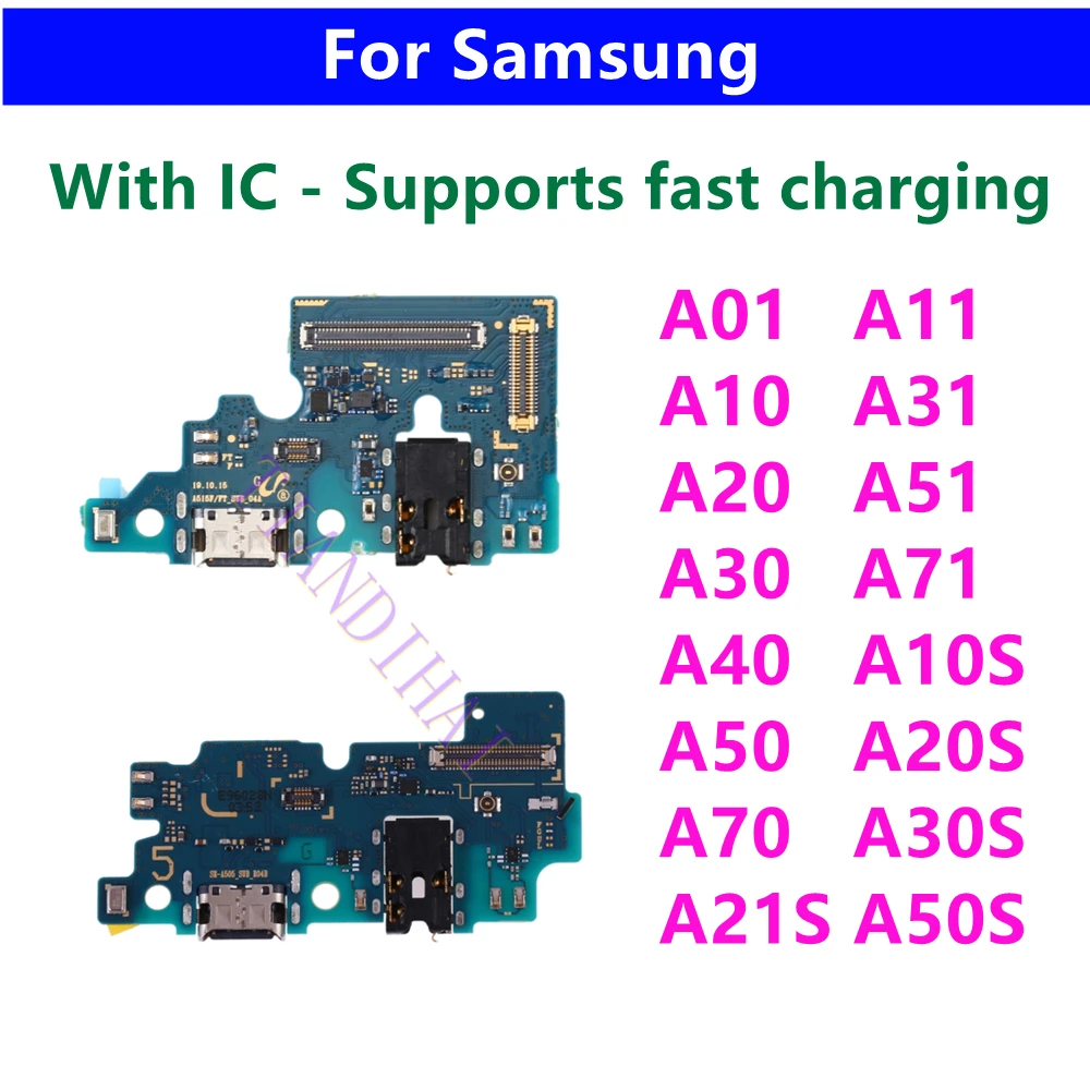 USB Зарядное Устройство Зарядный Порт Док-станция Соединительная Плата Гибкий Кабель Для Samsung A50 A50S A20S A10 A20 A30 A40 A70 A01 A11 A21s A31 A51 A71