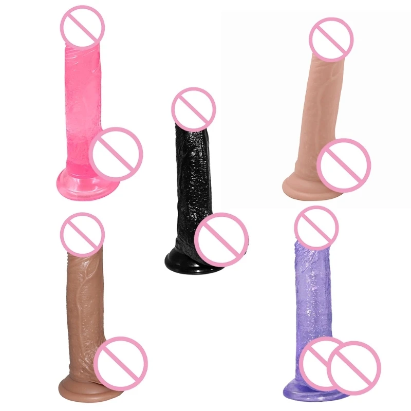 Реалистичный фаллоимитатор Анальная пробка с присоской Мастурбирующая секс-игрушка для взрослых пар лесбиянок N7YB