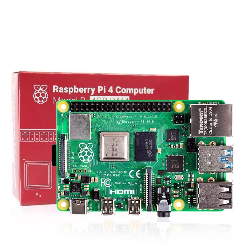 Raspberry Pi Raspberry Pi 4b Плата разработки 4 поколения 8 ГБ компьютерный комплект Python 3B материнская плата Linux